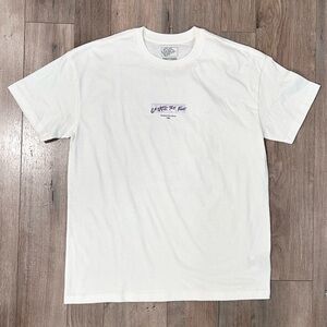 Vans White Tee with Purple Graphic